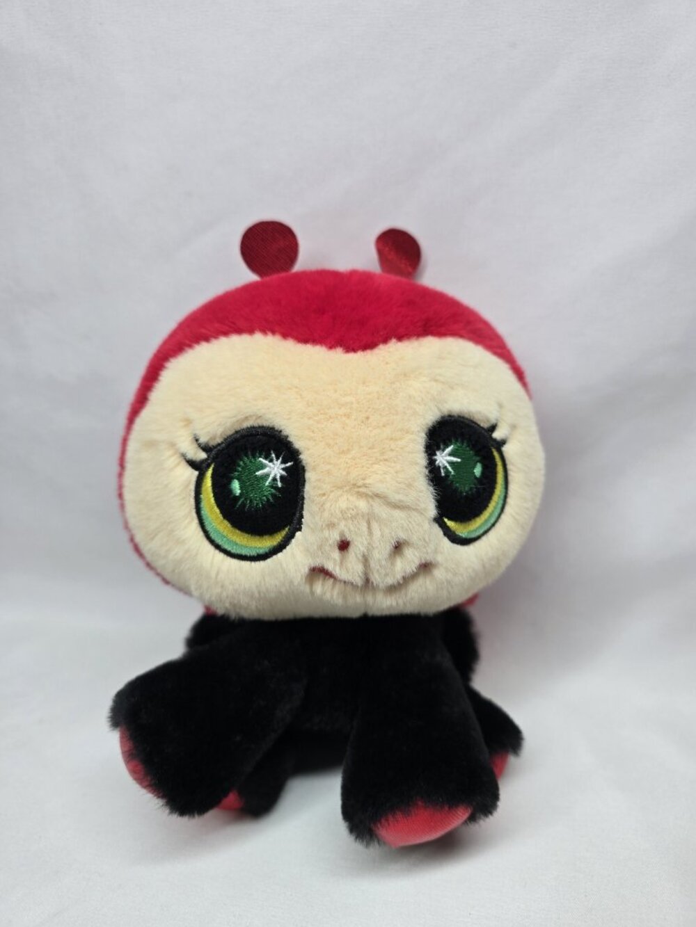 Littlest Pet Shop LPS Series 3 Cuddle Plush Red Black Lady G7 Stuffed Animal Toy